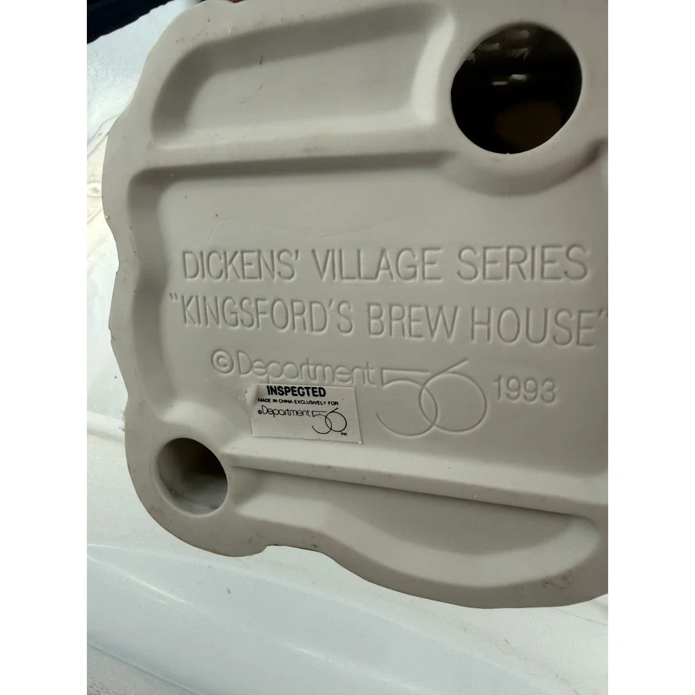 Department 56 Dickens Village Kingsford's Brew House Porcelain Building 5811-4